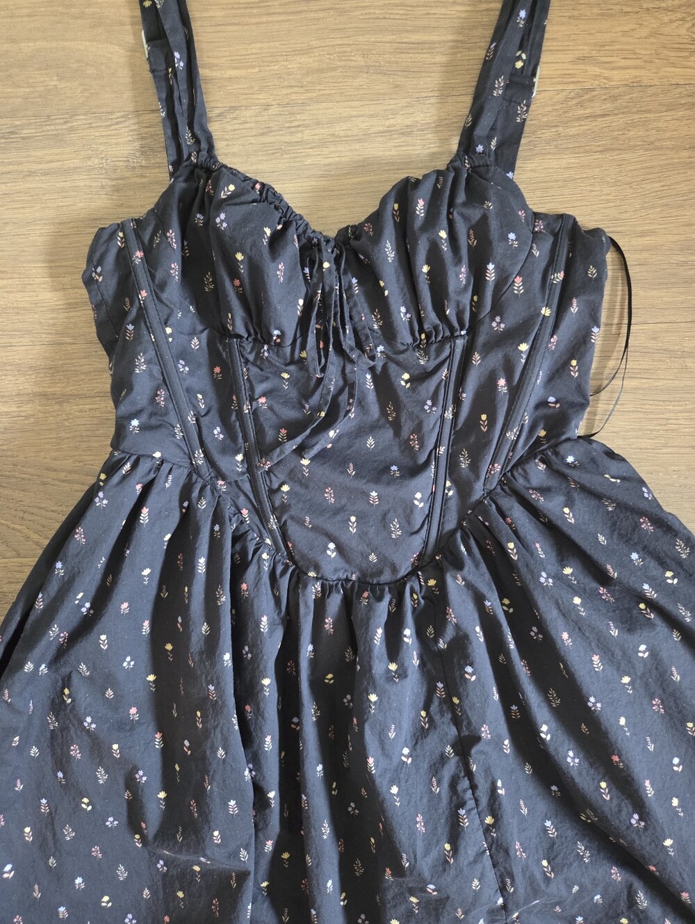 Floral Tie-Front Sundress Nectar Clothing